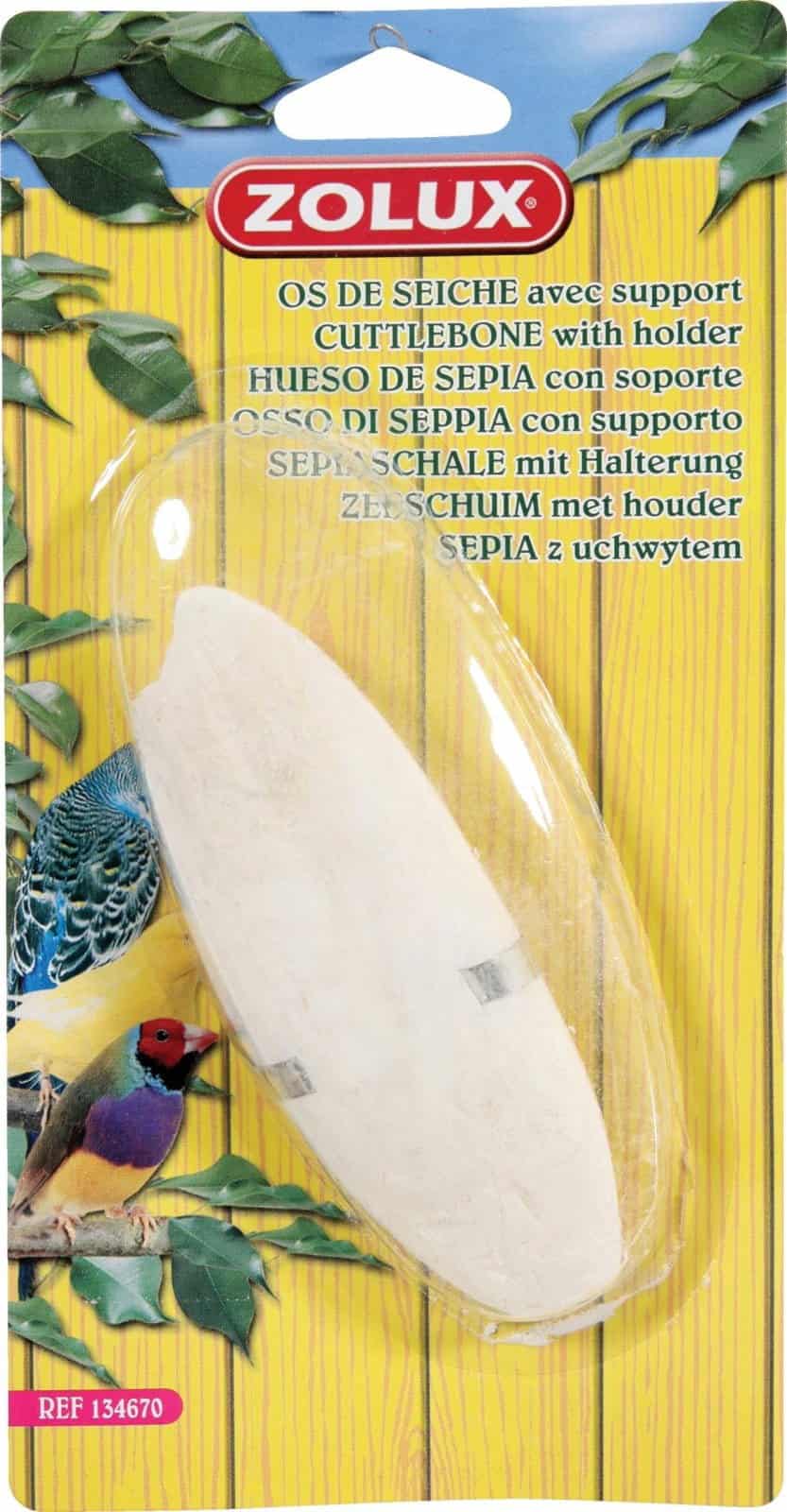 ZOLUX Sepia – Sepiaschale für Vögel + Halter