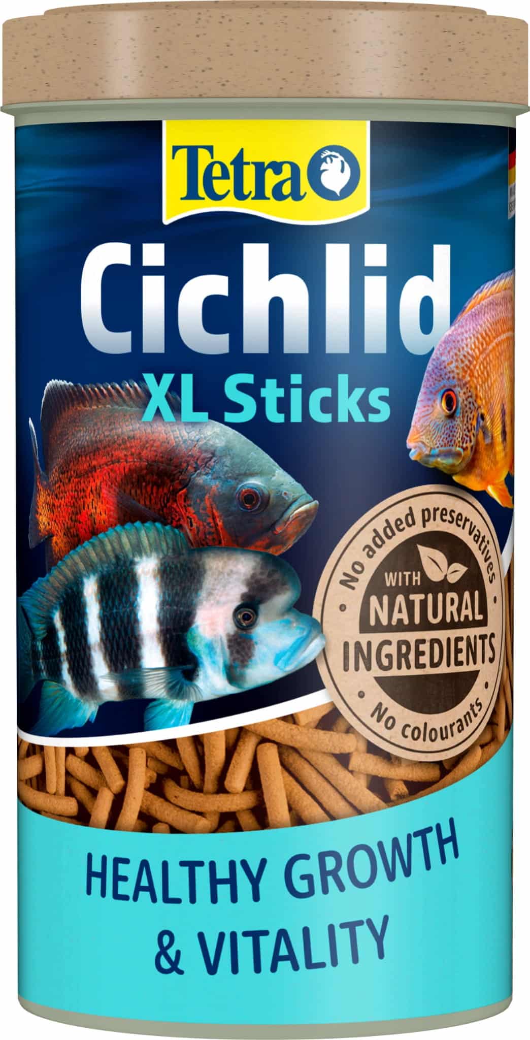 Tetra Cichlid XL Sticks 500 ml – Futter für Fische aus der Familie der Buntbarsche