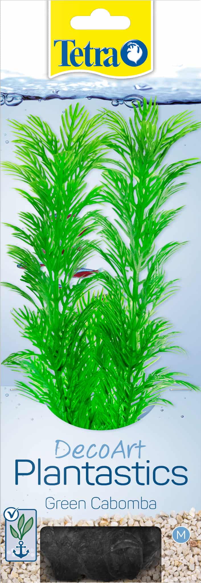 TETRA DecoArt Plant M Green Cabomba, künstliche Aquarienpflanze 23 cm