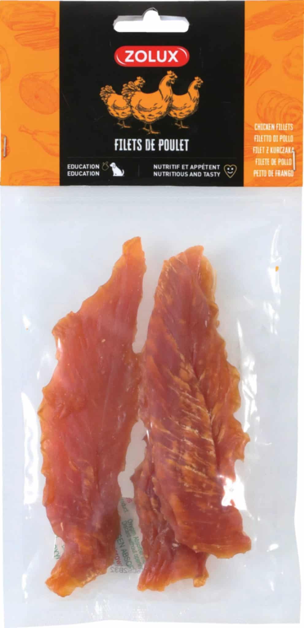 ZOLUX Natürliche Leckerei für Hunde Hähnchenfilet 100 g
