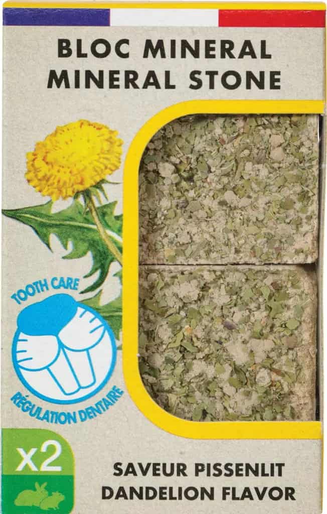 ZOLUX Mineralwürfel für Kaninchen und Nagetiere EDEN mit Löwenzahn 2 x 100g