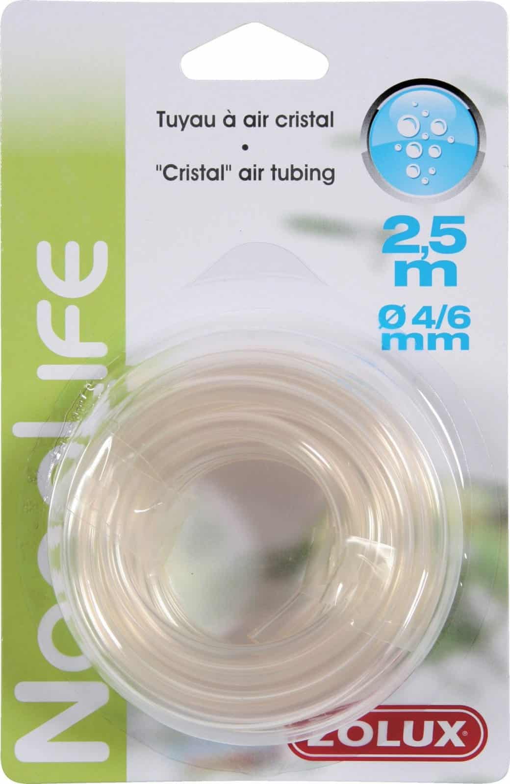 ZOLUX Schlauch für Filter, Luftausströmer, Aquariumpumpe transparent 4/6 mm 2,5 m