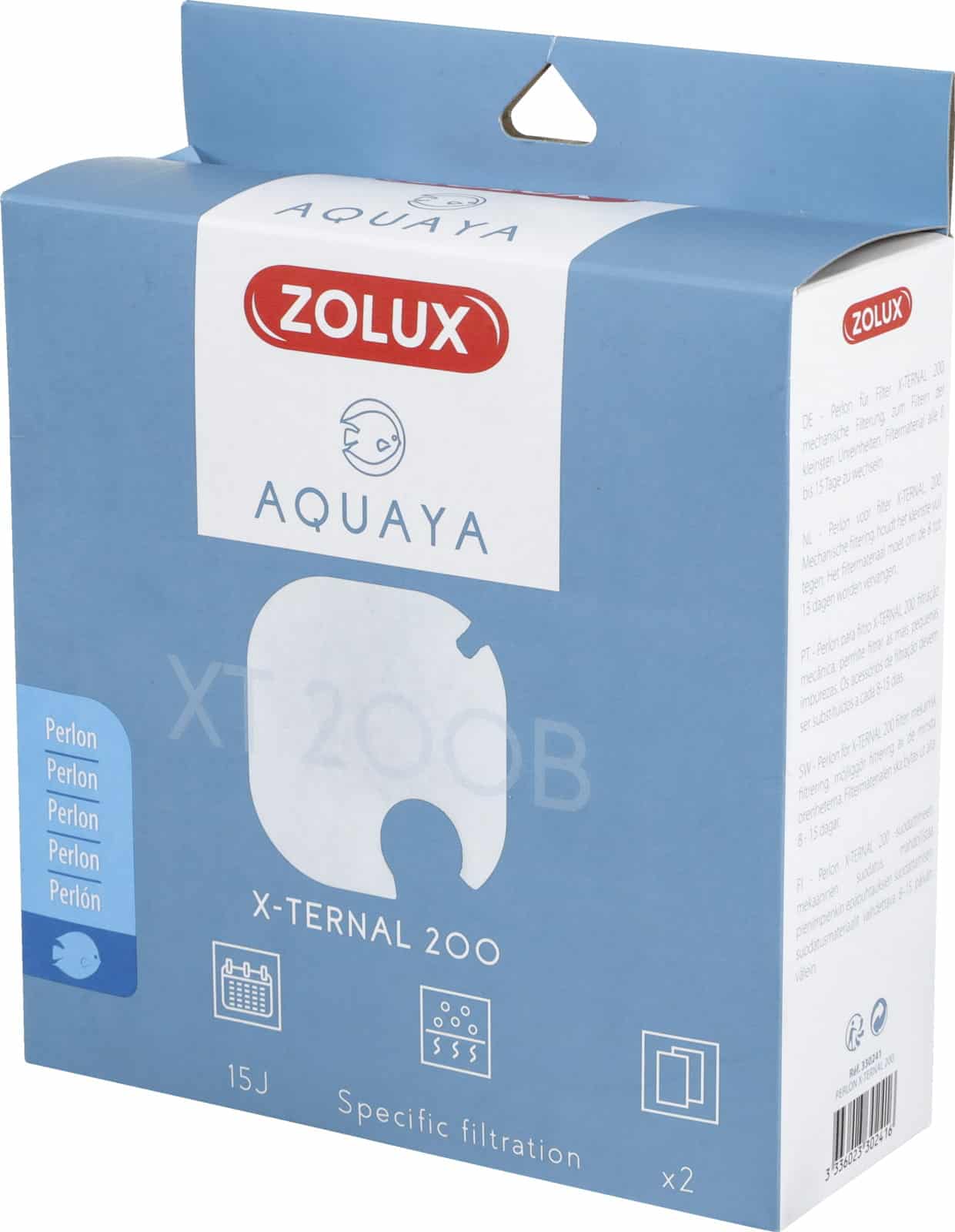 Zolux Filtereinsatz zur mechanischen Filterung Perlon AQUAYA XTERNAL 200
