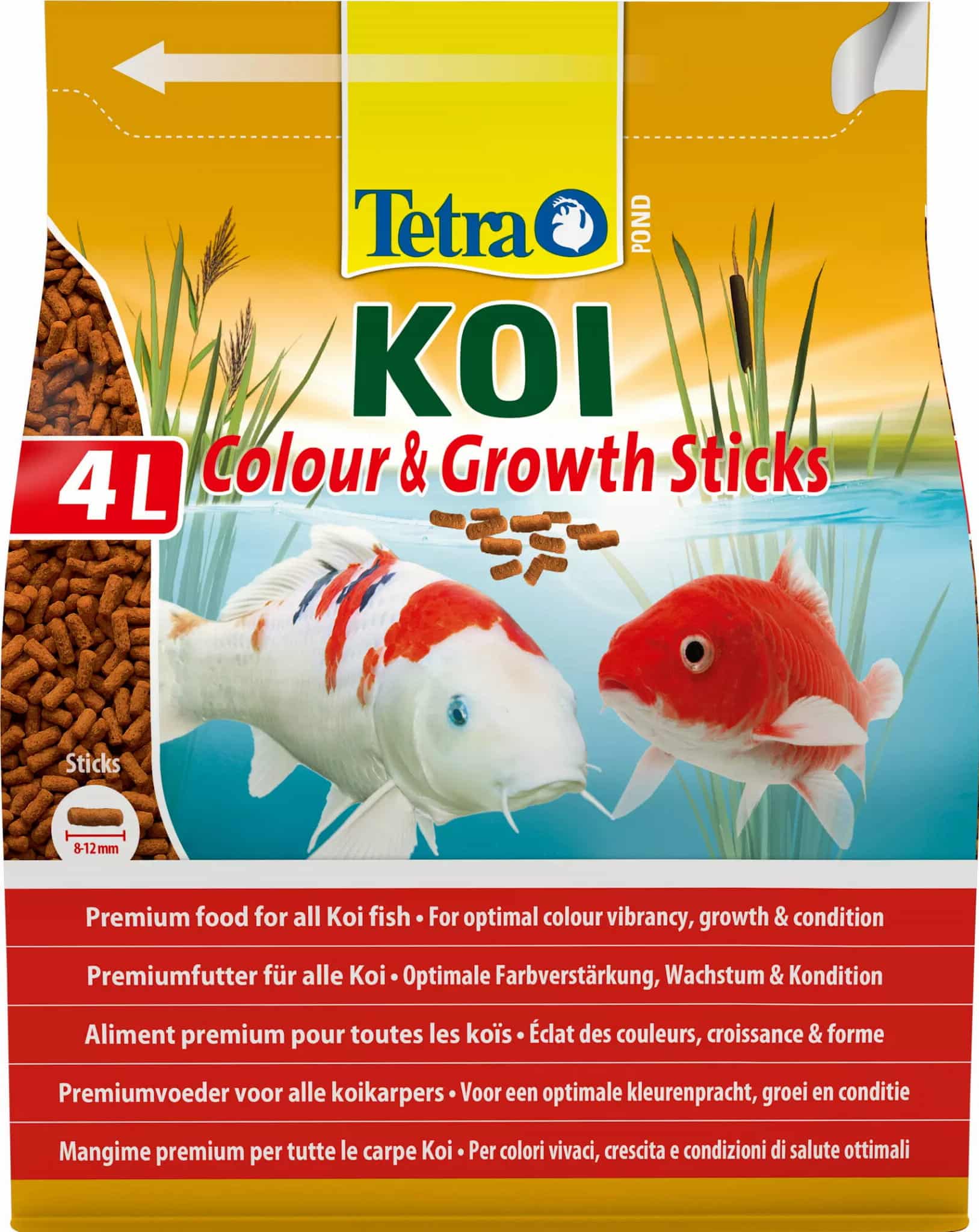 TETRA Pond KOI Colour & Growth 4 L – Futter für KOI-Karpfen im Gartenteich