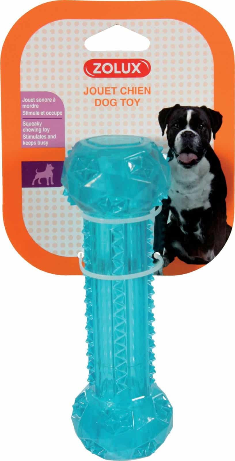 ZOLUX Hundespielzeug Stick TPR POP 15 cm türkis