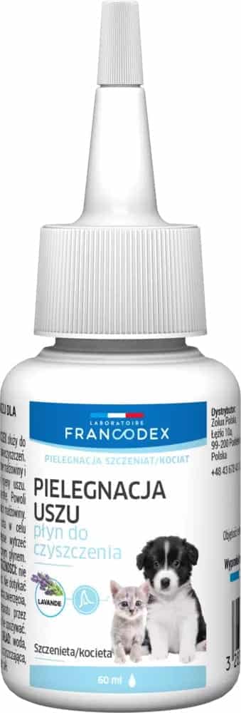 FRANCODEX PL Ohrenreiniger für Kätzchen und Welpen, 60 ml