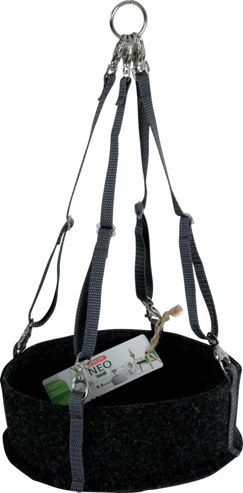 ZOLUX Hängematte für Nagetiere NEO 28 cm groß, Farbe schwarz