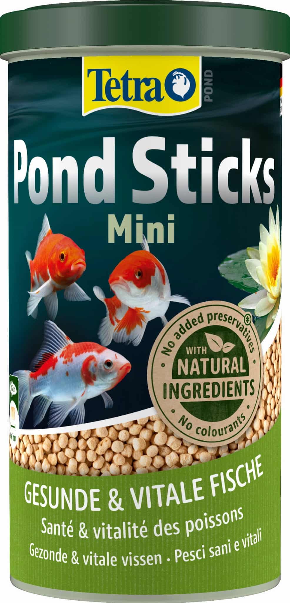 TETRA Pond Sticks 1 L – Futter für Teichfische im Gartenteich, Sticks