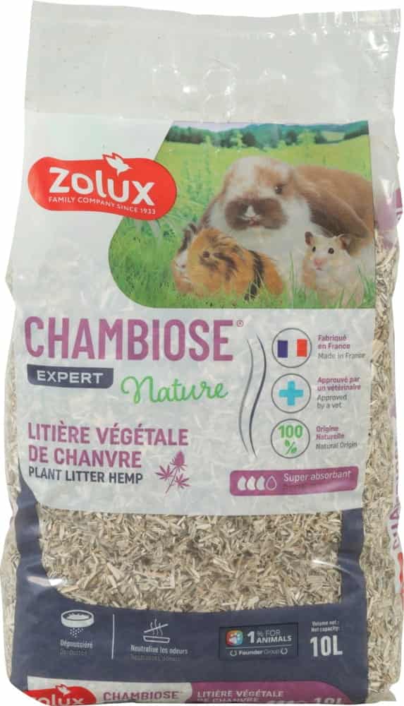 ZOLUX Einstreu für Kaninchen und Nagetiere Chambiose Nature 10 l