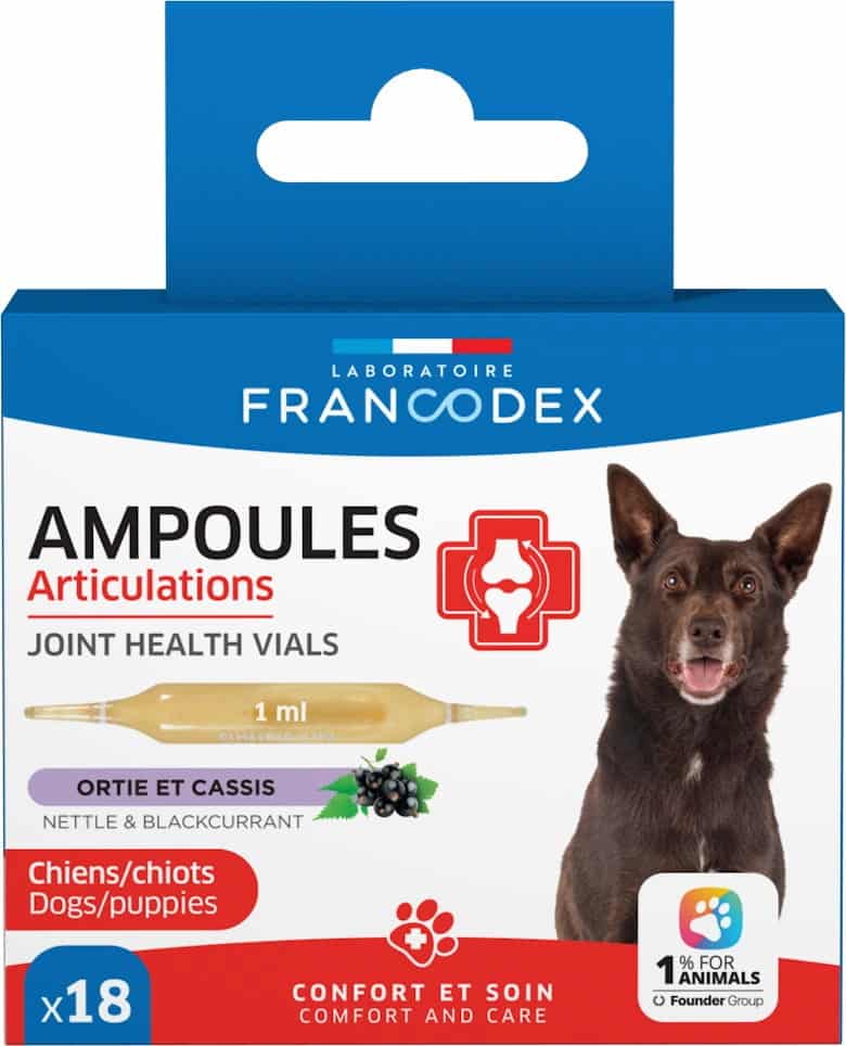 FRANCODEX Gelenkgesundheits-Ampullen für Hunde und Welpen – 18 Stück