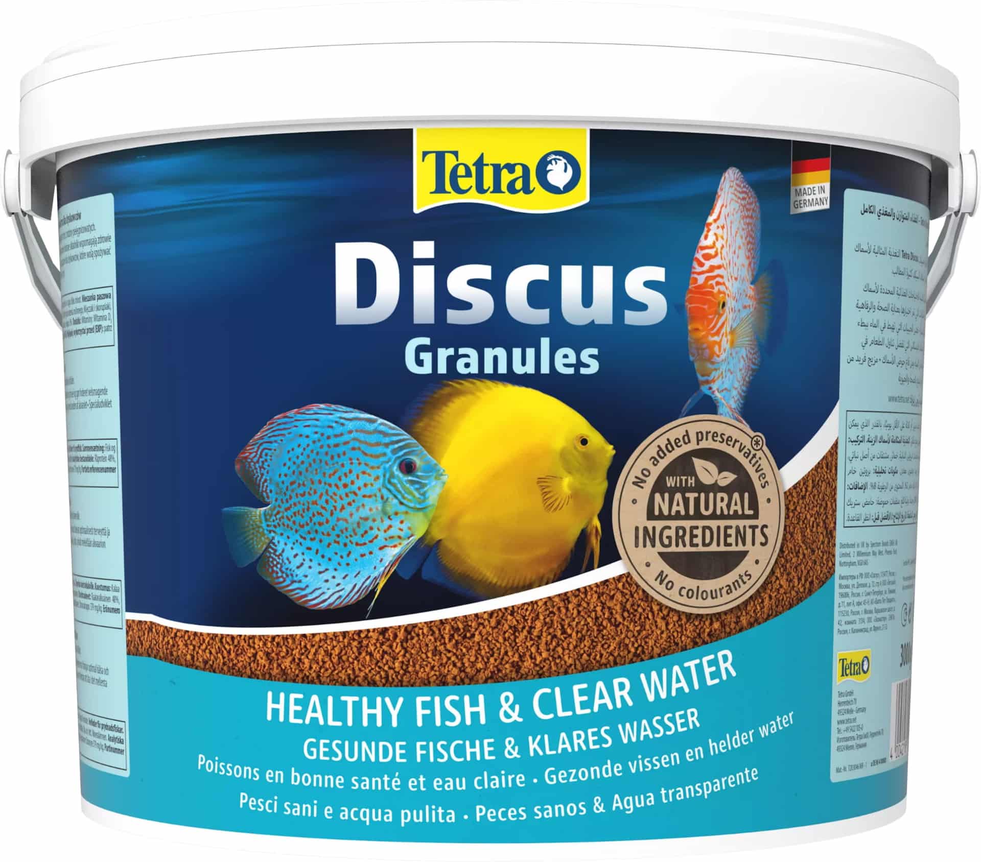 TETRA Discus Granules 10 L Eimer – Futter für Diskus-Aquarienfische