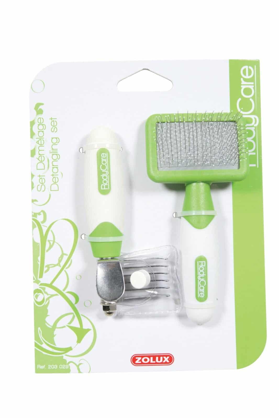 ZOLUX Set mit Filzbürste + weicher Bürste für Nagetiere RodyCare