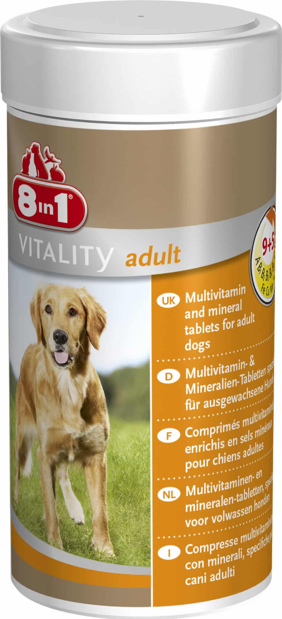 8in1 Multivitamin Tabletten für erwachsenen Hunden, 70 Tabletten