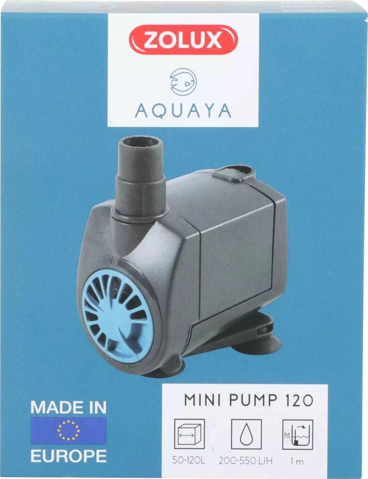 ZOLUX Mini-Aquarienpumpe AQUAYA 120, 220–240 V / 50 Hz