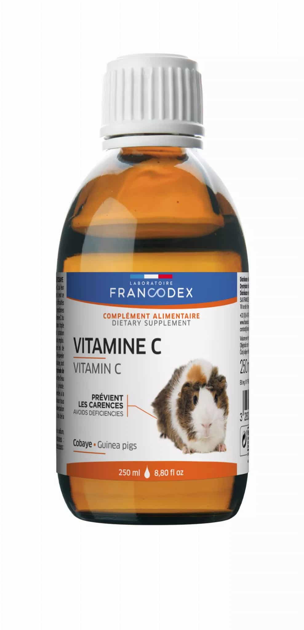 FRANCODEX Vitamin C für Meerschweinchen – Prophylaxe, 250 ml