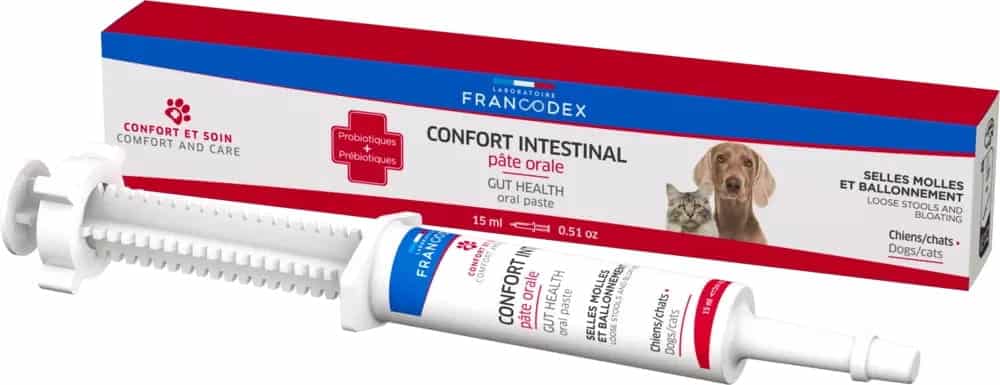 FRANCODEX Darmschutz Paste zum Einnehmen in einer Spritze für Hunde und Katzen 15 ml