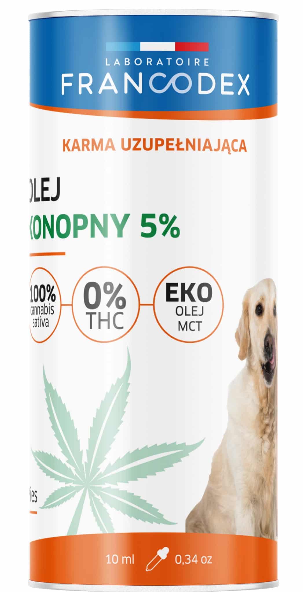 FRANCODEX PL CBD Hanföl für Hunde und Katzen THC 5% 10 ml