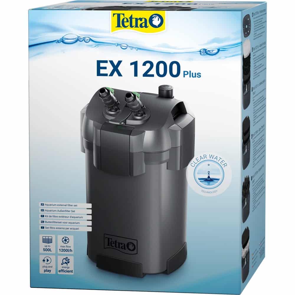 Tetra Außenfilter EX 1200 Plus – Für Aquarien von 200 bis 500 Litern, effiziente Filterung