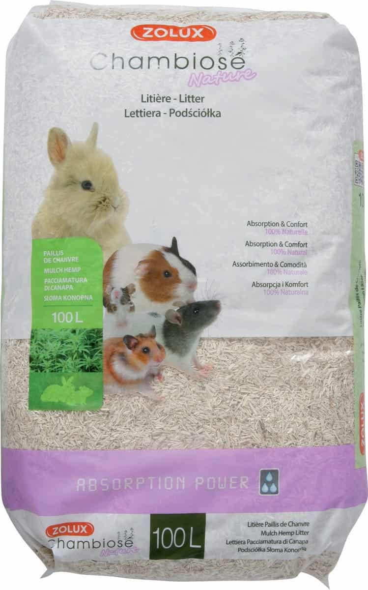 ZOLUX Einstreu für Kaninchen und Nagetiere Chambiose Nature 100 l