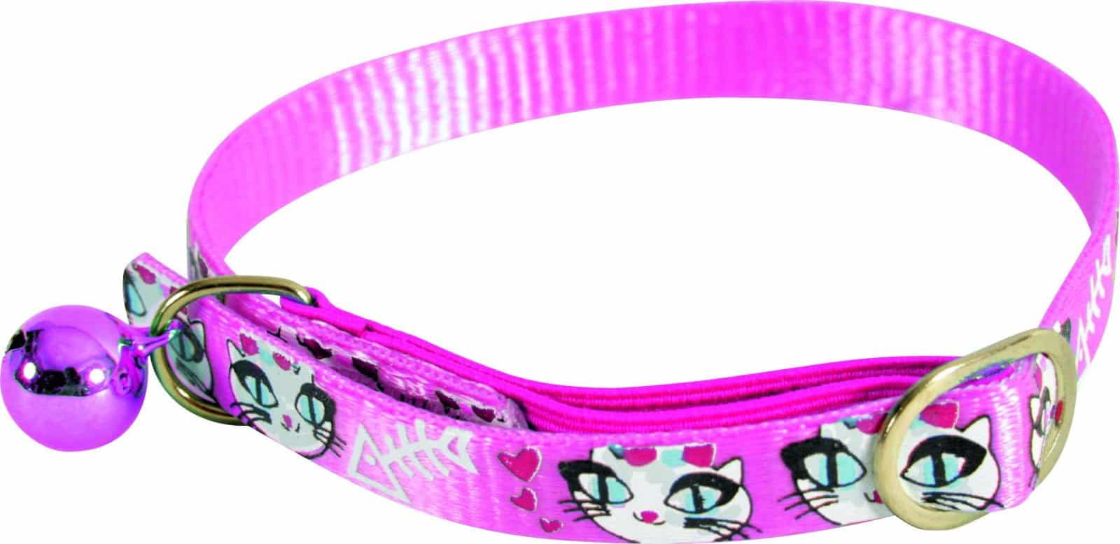ZOLUX Nylon-Halsband für Katzen LADYCAT 30 cm, Farbe Rosa