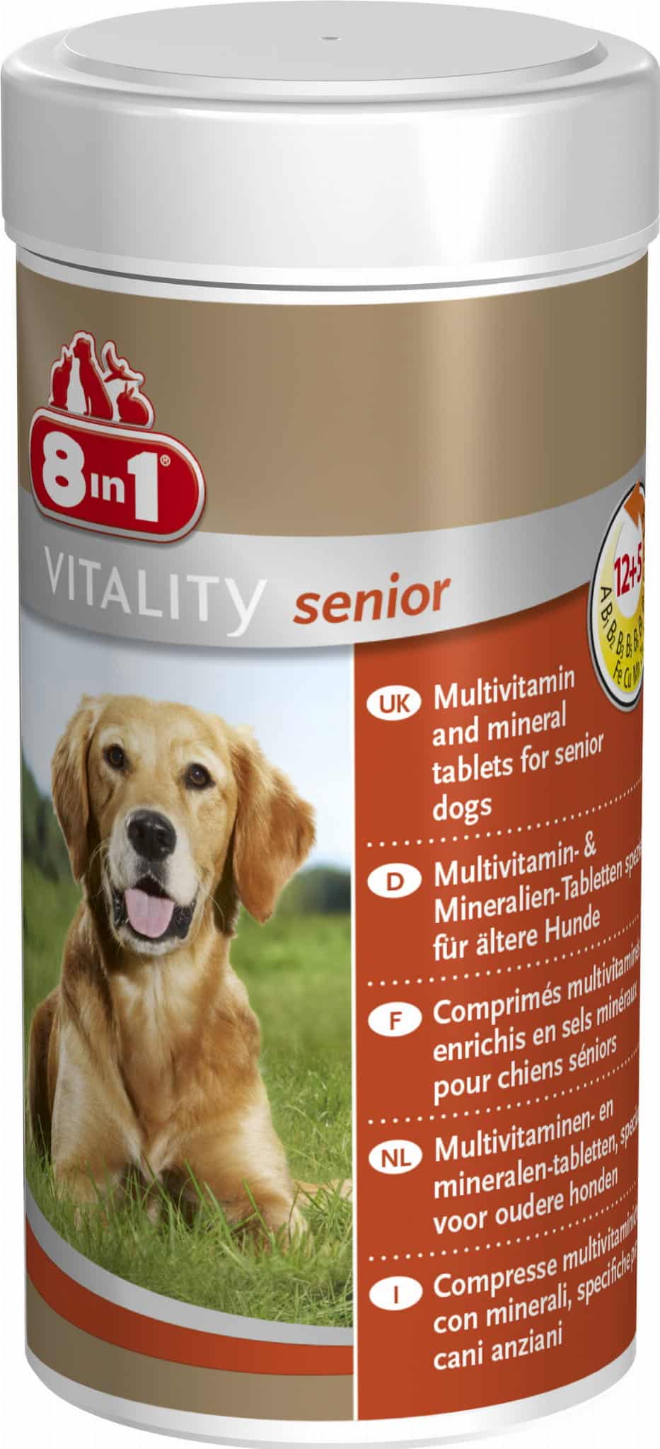 8in1 Multi Vitamin – Vitamine für ältere Hunde – 70 Tabletten