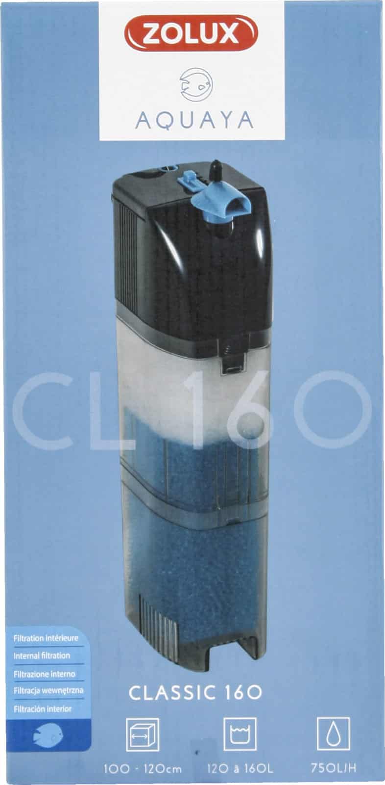 ZOLUX Innenfilter für Aquarien AQUAYA Classic 160