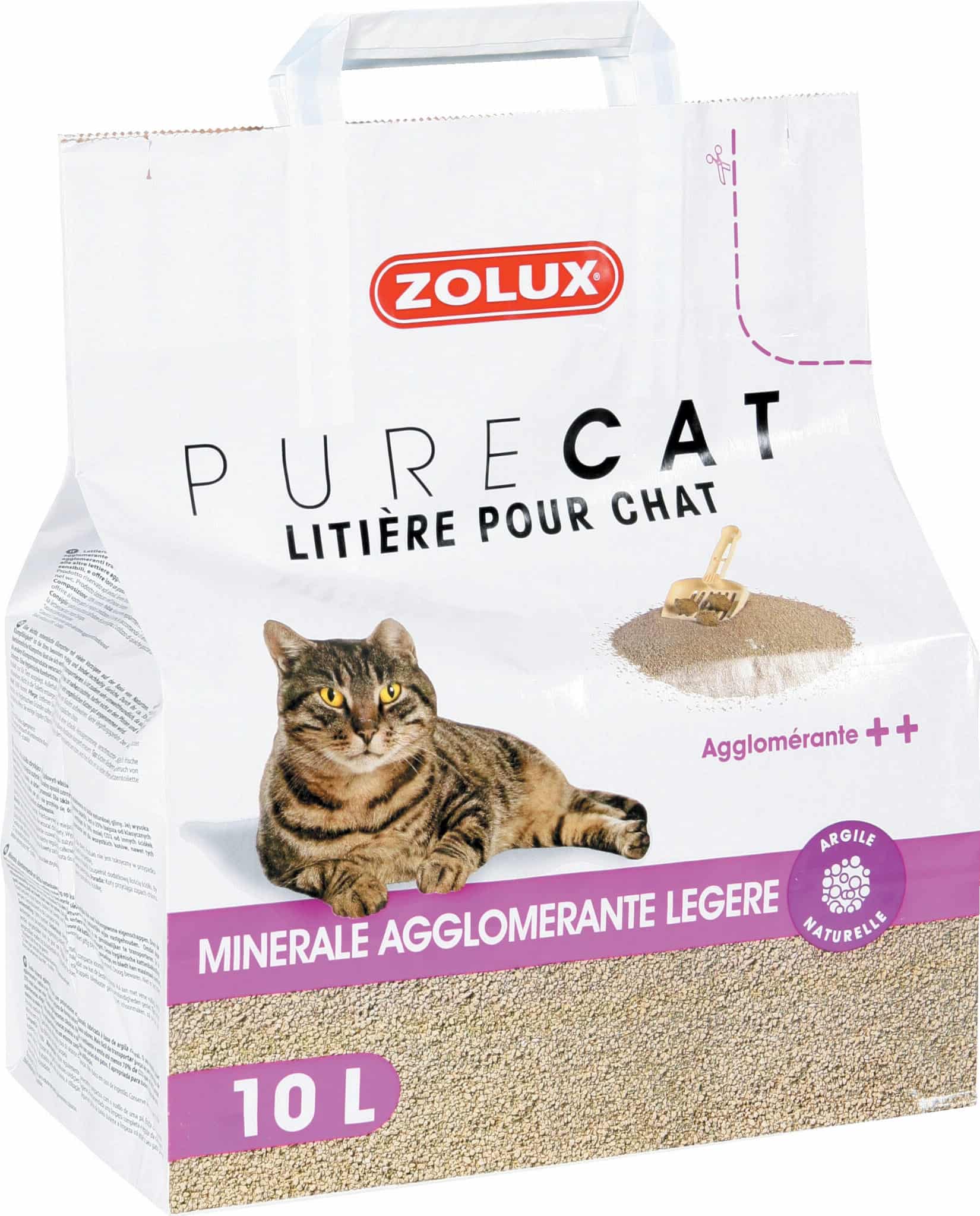 ZOLUX PURECAT Katzenklumpstreu Natur 10 l