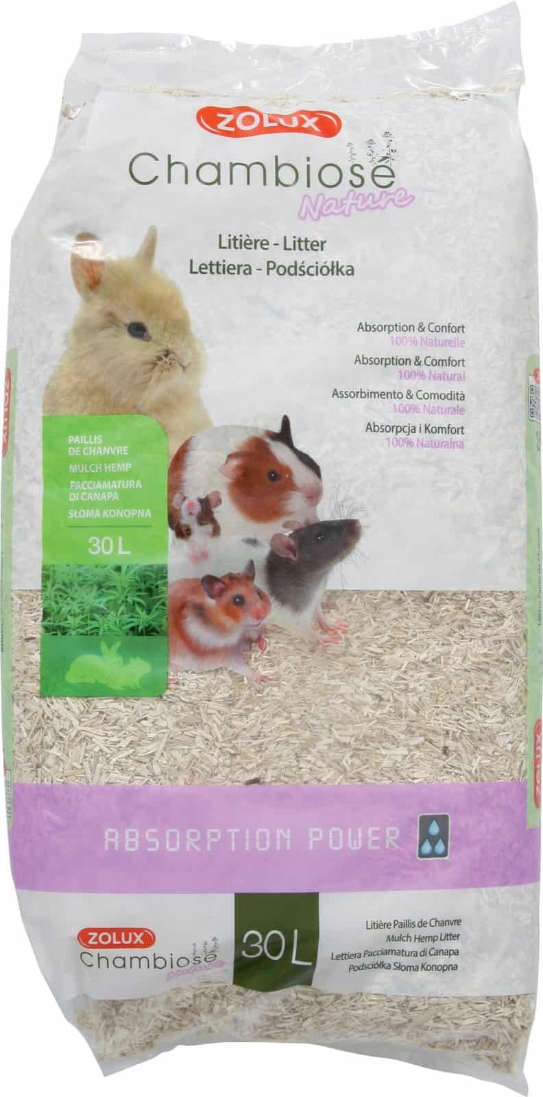 ZOLUX Einstreu für Kaninchen und Nagetiere Chambiose Nature 30 l