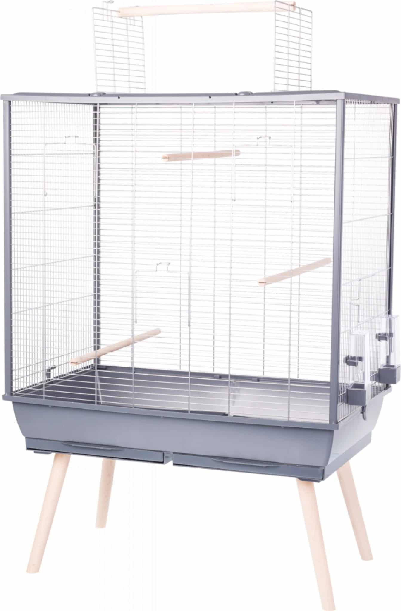 ZOLUX Vogelkäfig NEOLIFE 80 grau