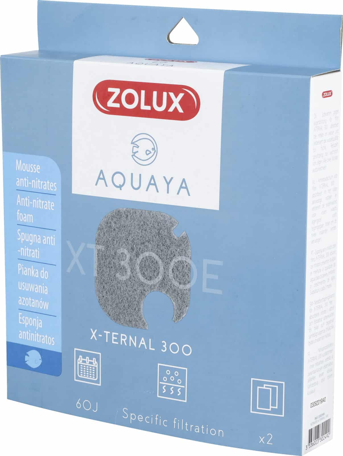Zolux Filtereinsatz gegen Algen – Nitrate AQUAYA XTERNAL 300