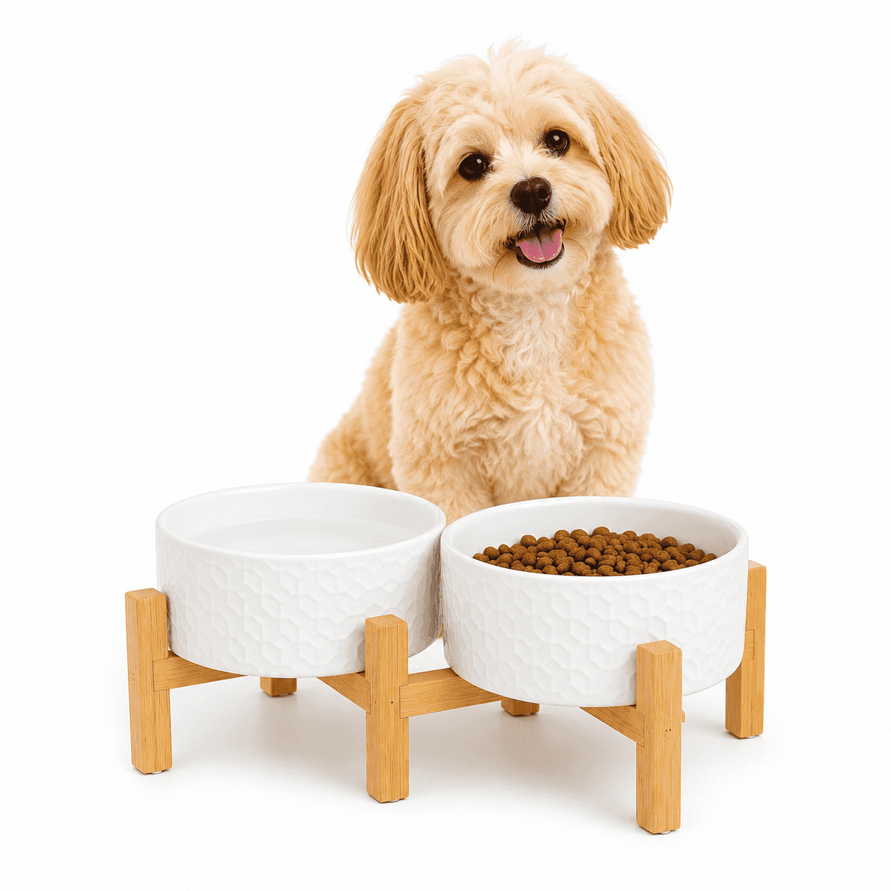 ZOLUX Keramiknapf für Hund KERAMO DUO weiß 2 x 700 ml