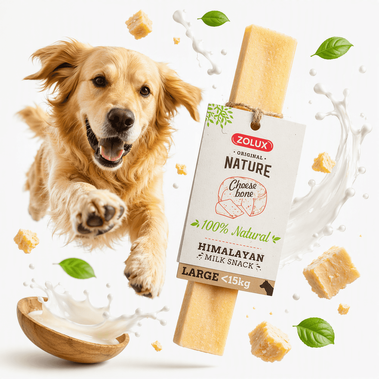 ZOLUX Natürlicher Snack für Hunde – Himalaya-Käse L 86 g