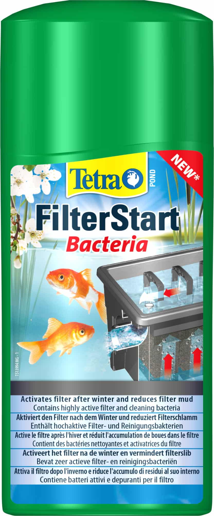 TETRA Pond FilterStart 500 ml – Mischung aktiver Filterbakterien