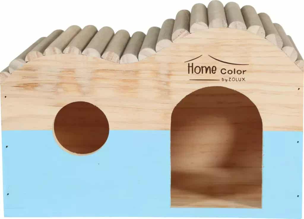 ZOLUX Holzhaus für ein Nagetier aus Bohlen Home Color L 203x297x180 mm