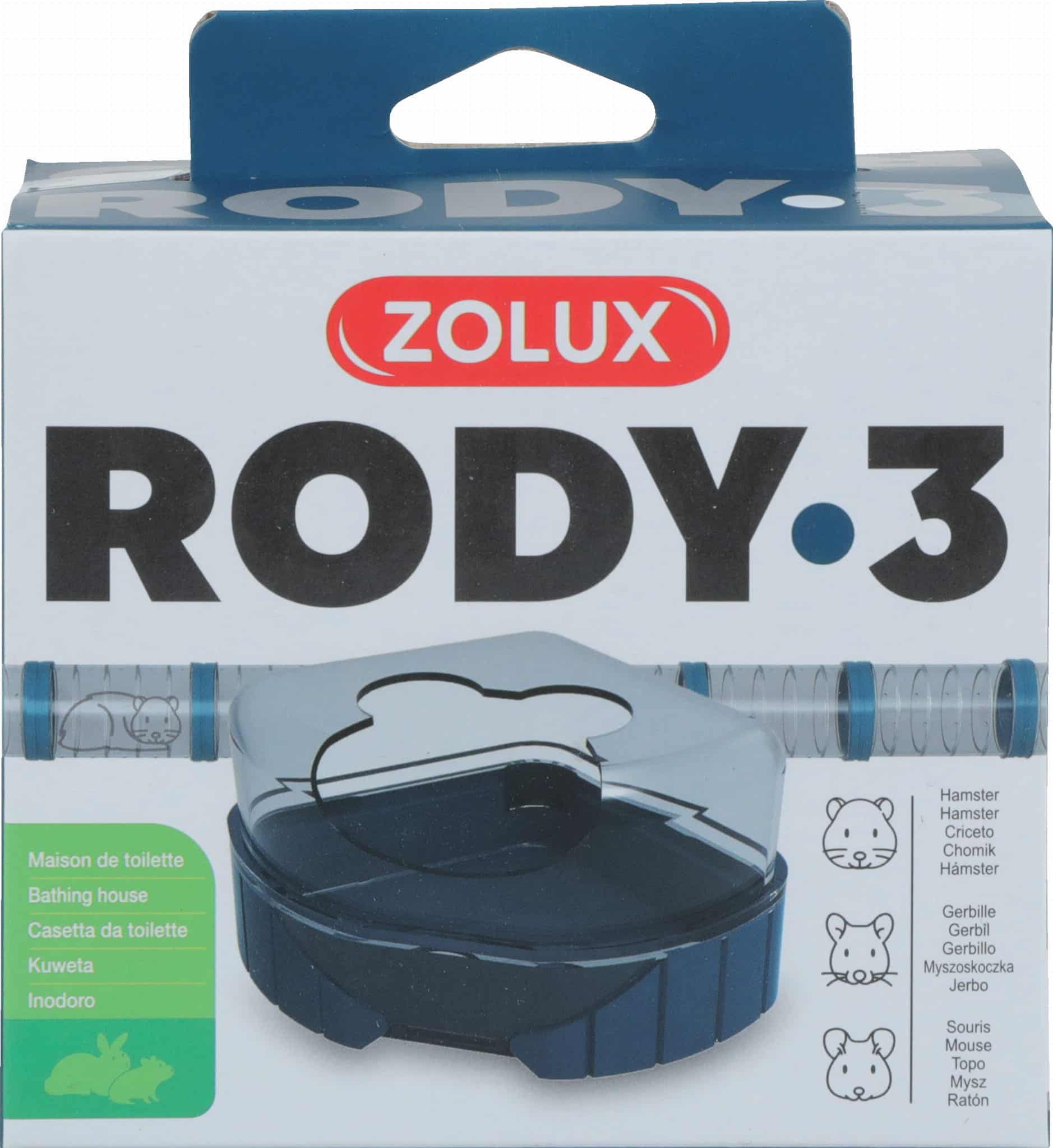 ZOLUX Ecktoilette für Maus, Hamster RODY 3, Farbe: Blau