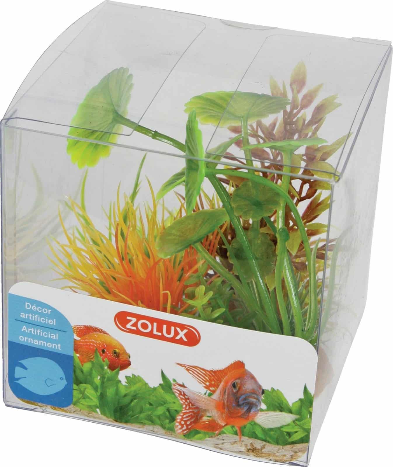 ZOLUX Aquariumsdekoration – Pflanzen-Mix x 4 Stück, Set 3