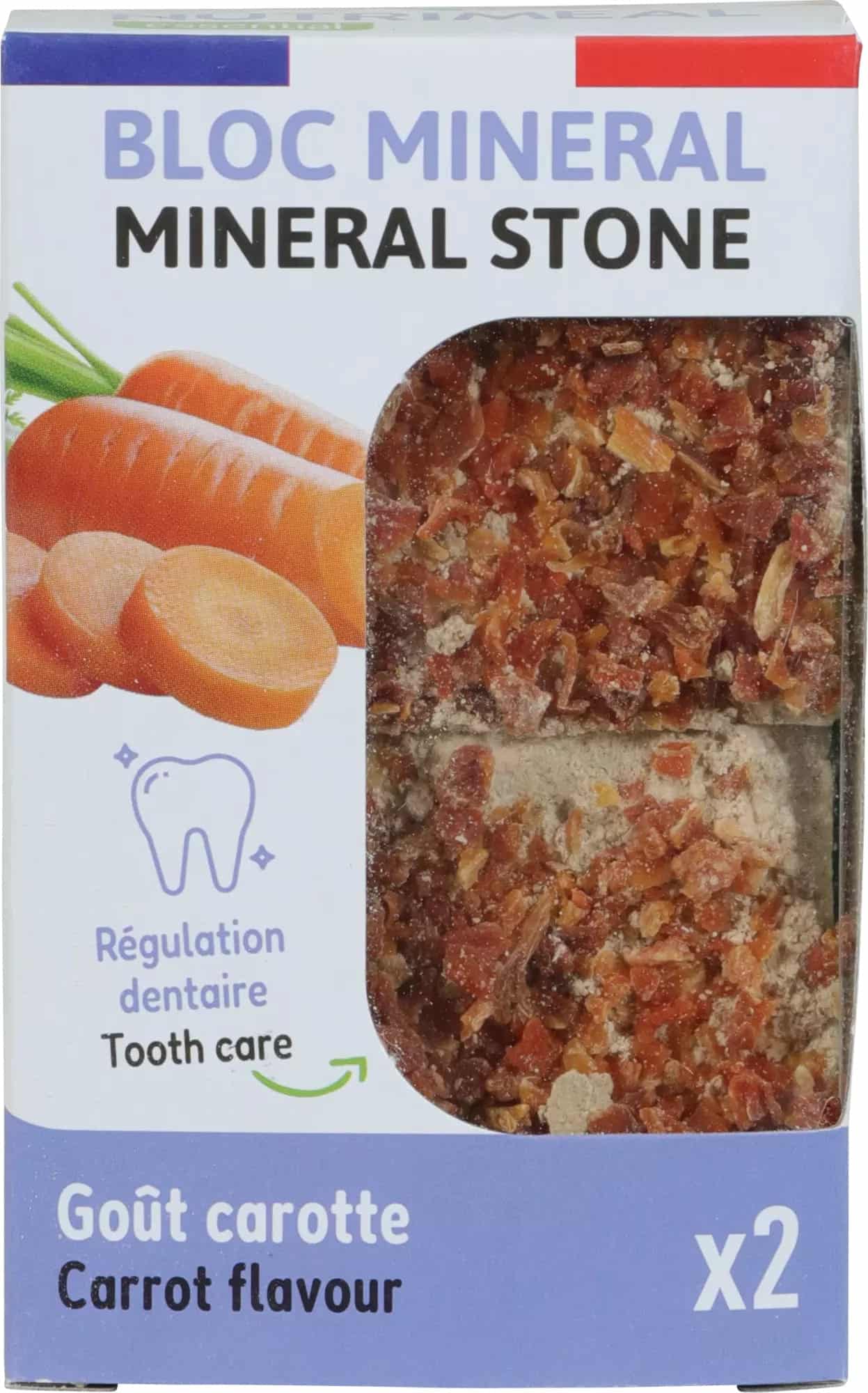 ZOLUX Mineralwürfel für Kleinsäuger NUTRIMEAL 3 mit Karotte 2 x 200g