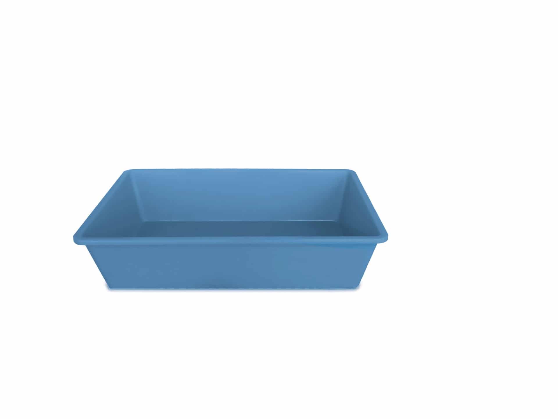 ZOLUX Katzentoilette 2, 50x35x12 cm, Farbe Hellblau, komfortable Konstruktion