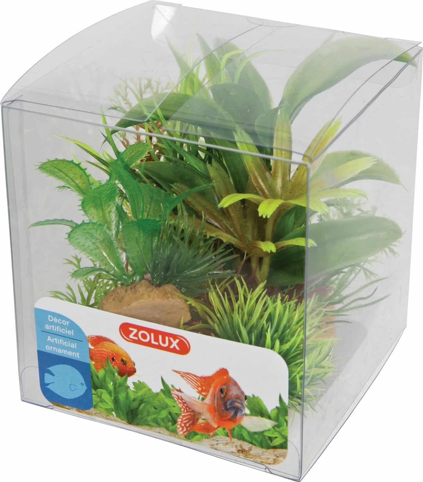 ZOLUX Aquariumsdekoration – Pflanzen-Mix x 6 Stück, Set 2