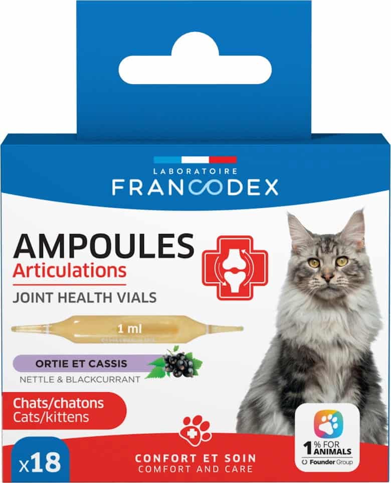FRANCODEX Gesunde Gelenke Ampullen für Katzen und Kätzchen x18