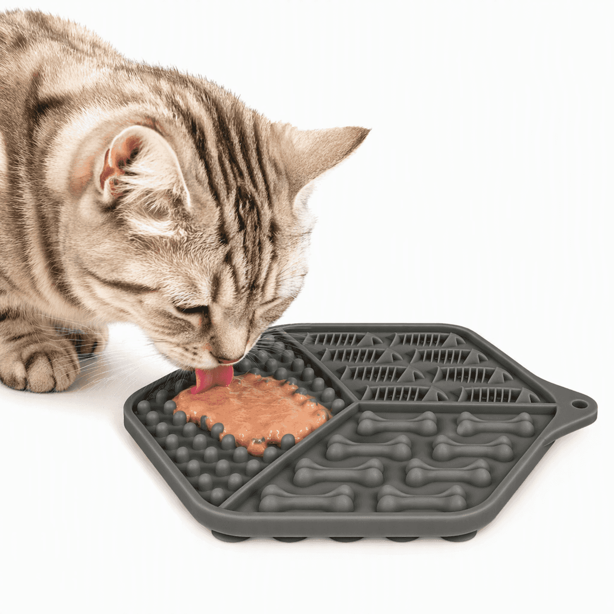 ZOLUX Silikon-Leckmatte für Katzen – Grau