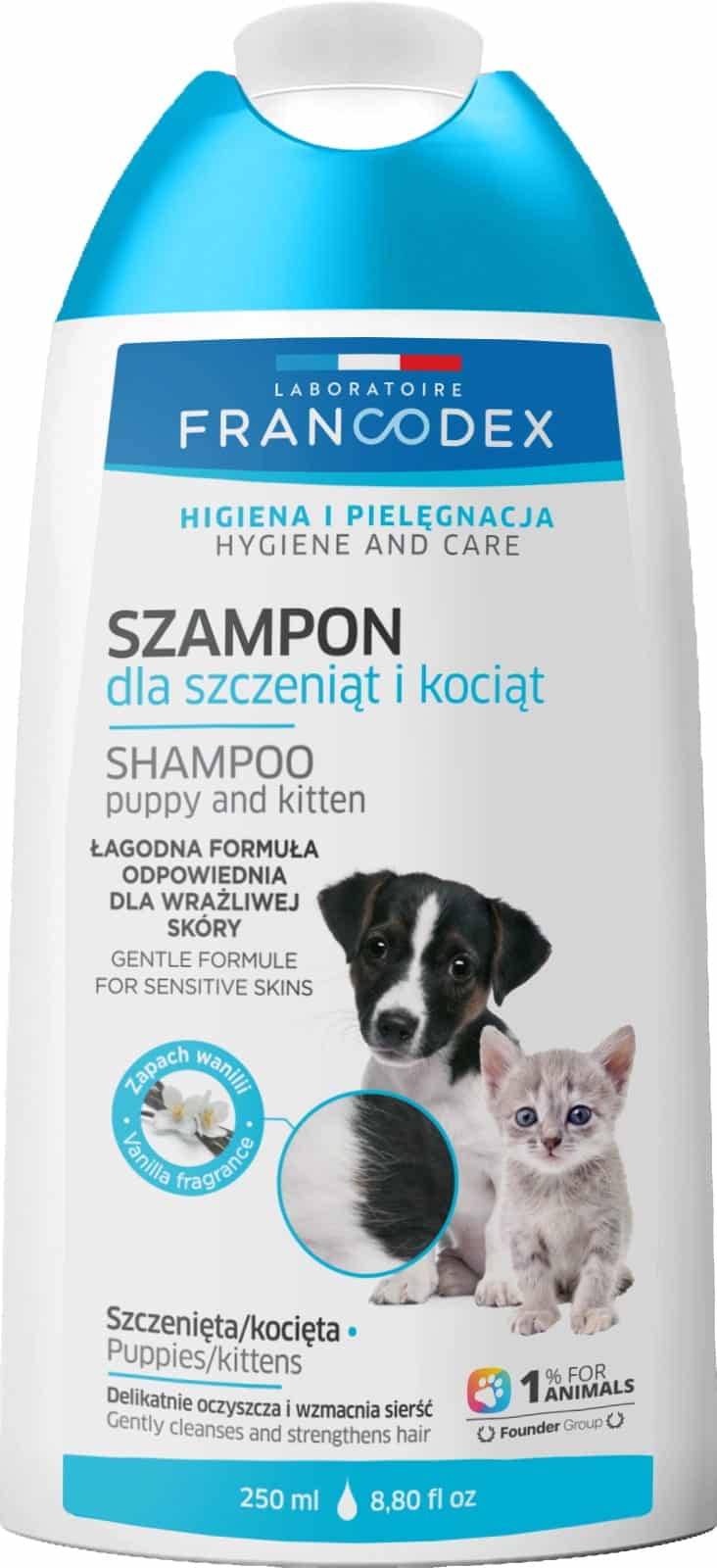 FRANCODEX Sanftes Shampoo für Welpen und Kätzchen 250 ml