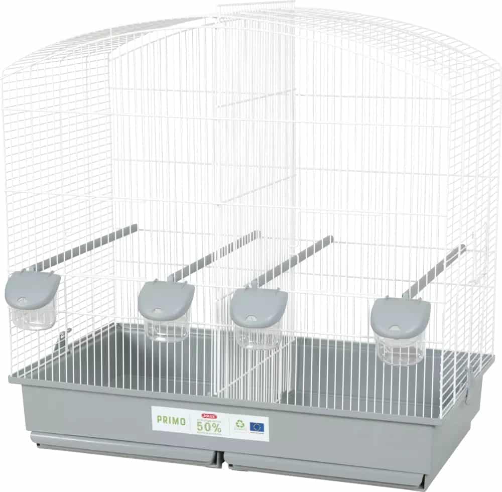 ZOLUX Vogelkäfig PRIMO CATI Family, Farbe: Grau/Weiß