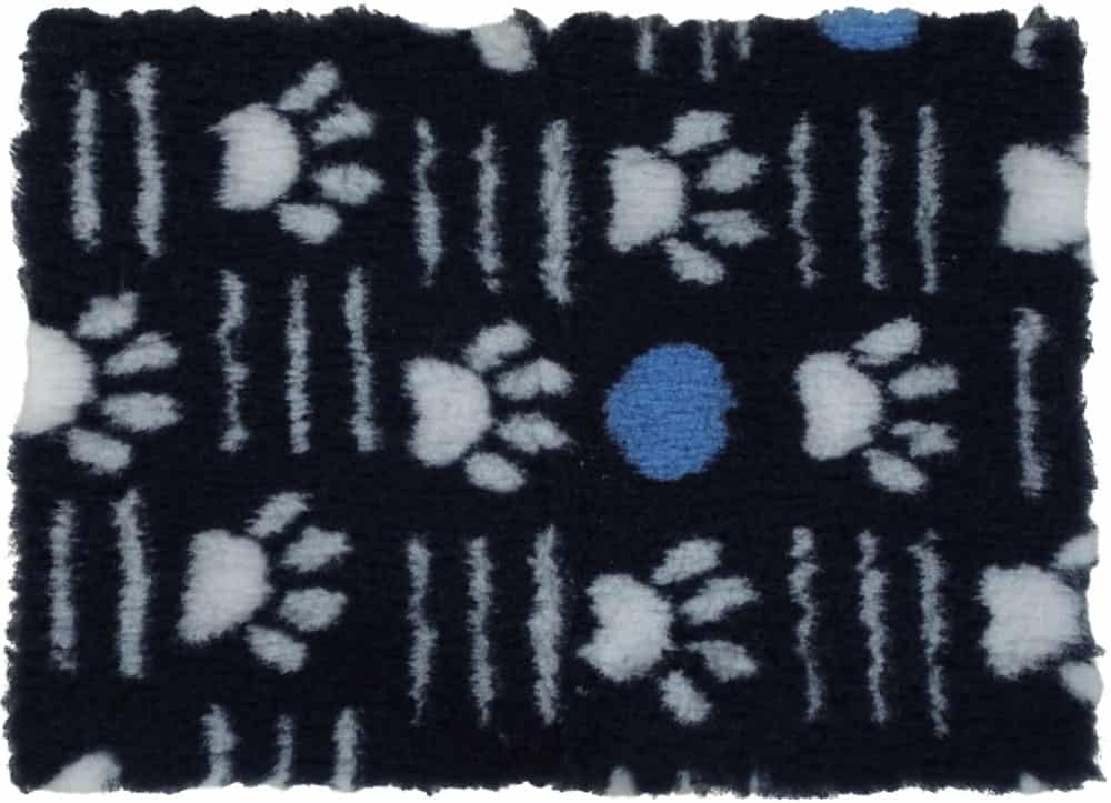 ZOLUX Isolierunterlage Dry Bed mit Pfotenmuster 50x70 cm, Farbe Marineblau