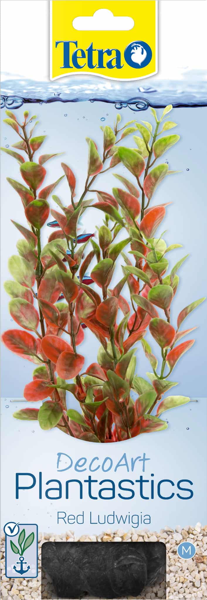 TETRA DecoArt Plant M Red Ludwigia, künstliche Aquarienpflanze 23 cm