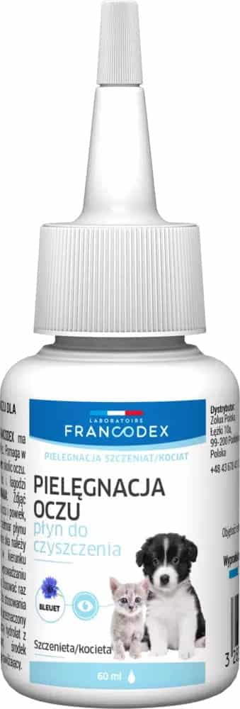 FRANCODEX PL Augenreinigungslösung für Katzenbabys und Welpen, 60 ml