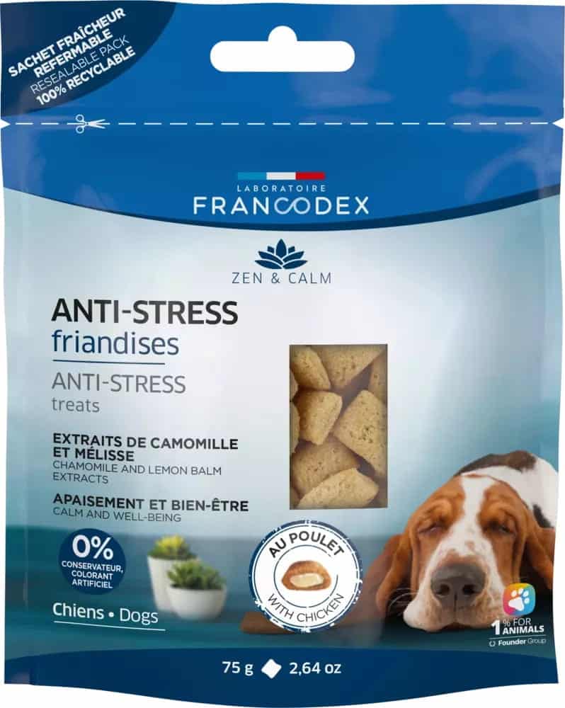 FRANCODEX Hundesnack Anti-Stress, mit Huhn und Melissenextrakt, 75 g.