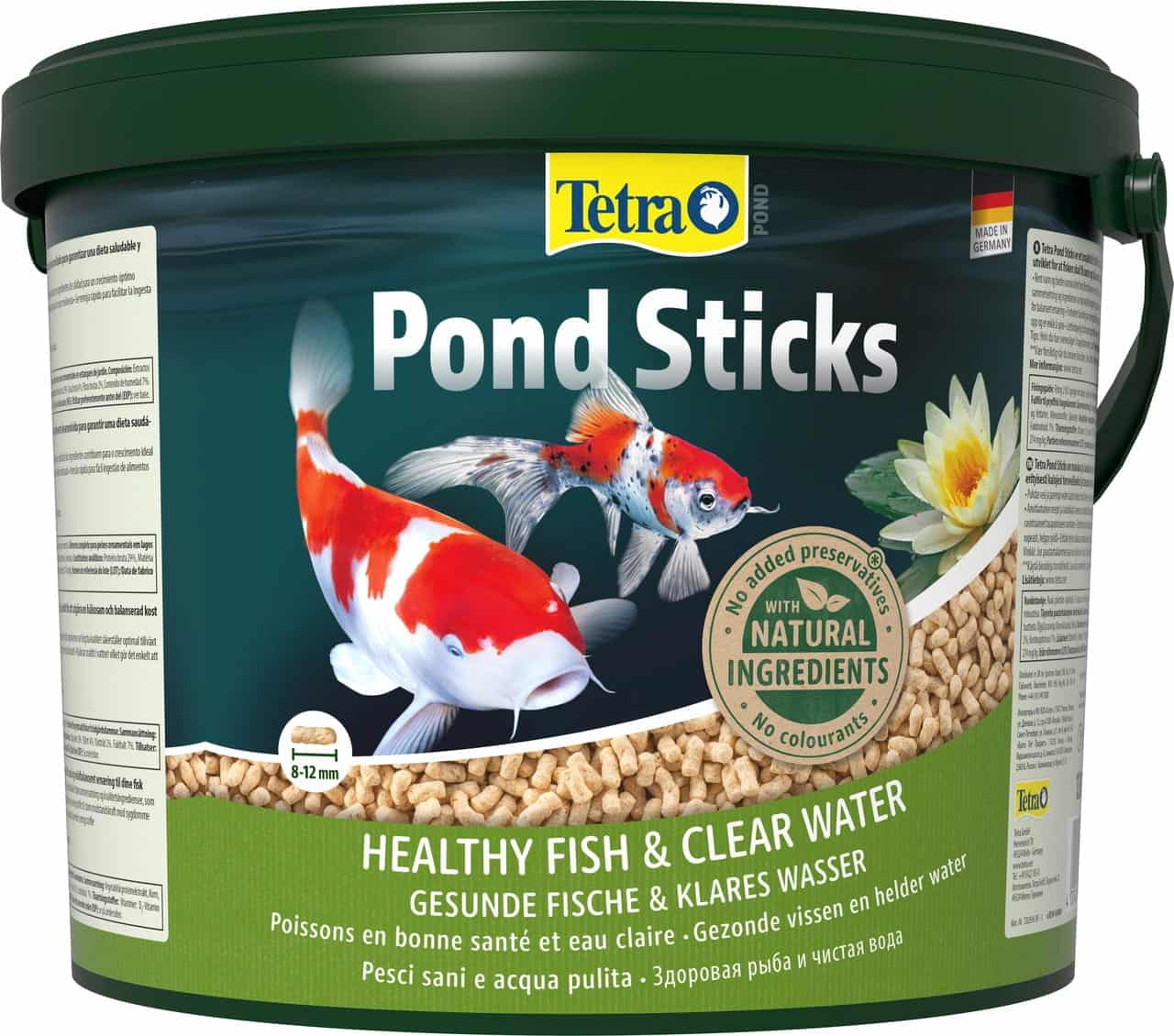 Tetra Pond Sticks 10 L – Sticks-Futter für Teichfische im Gartenteich