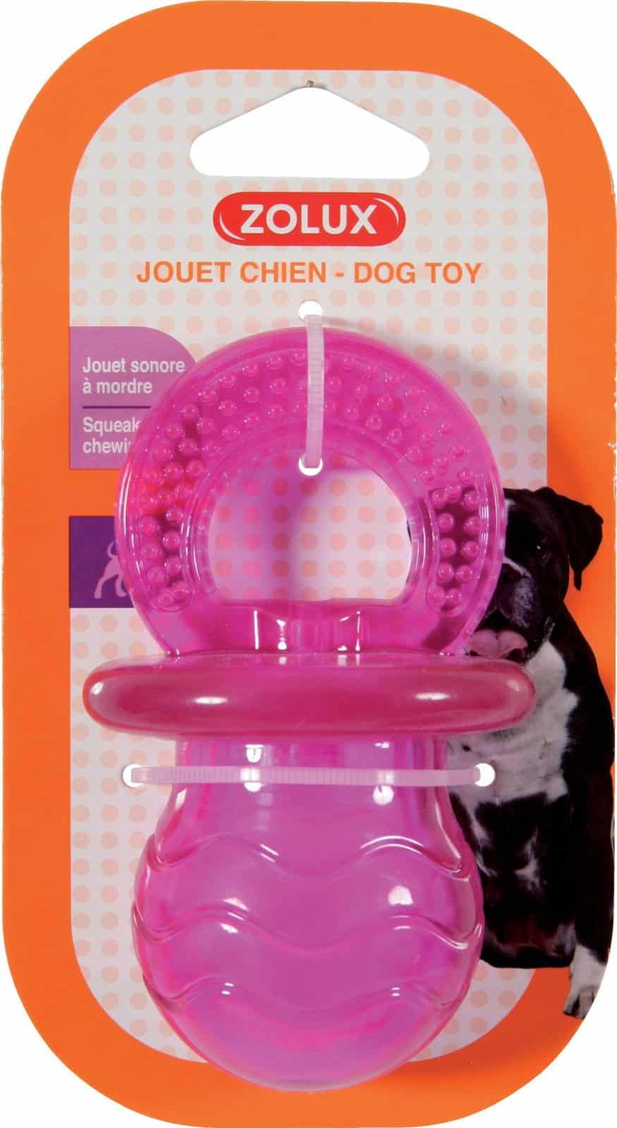 ZOLUX Hundespielzeug Schnuller TPR POP 10 cm rosa