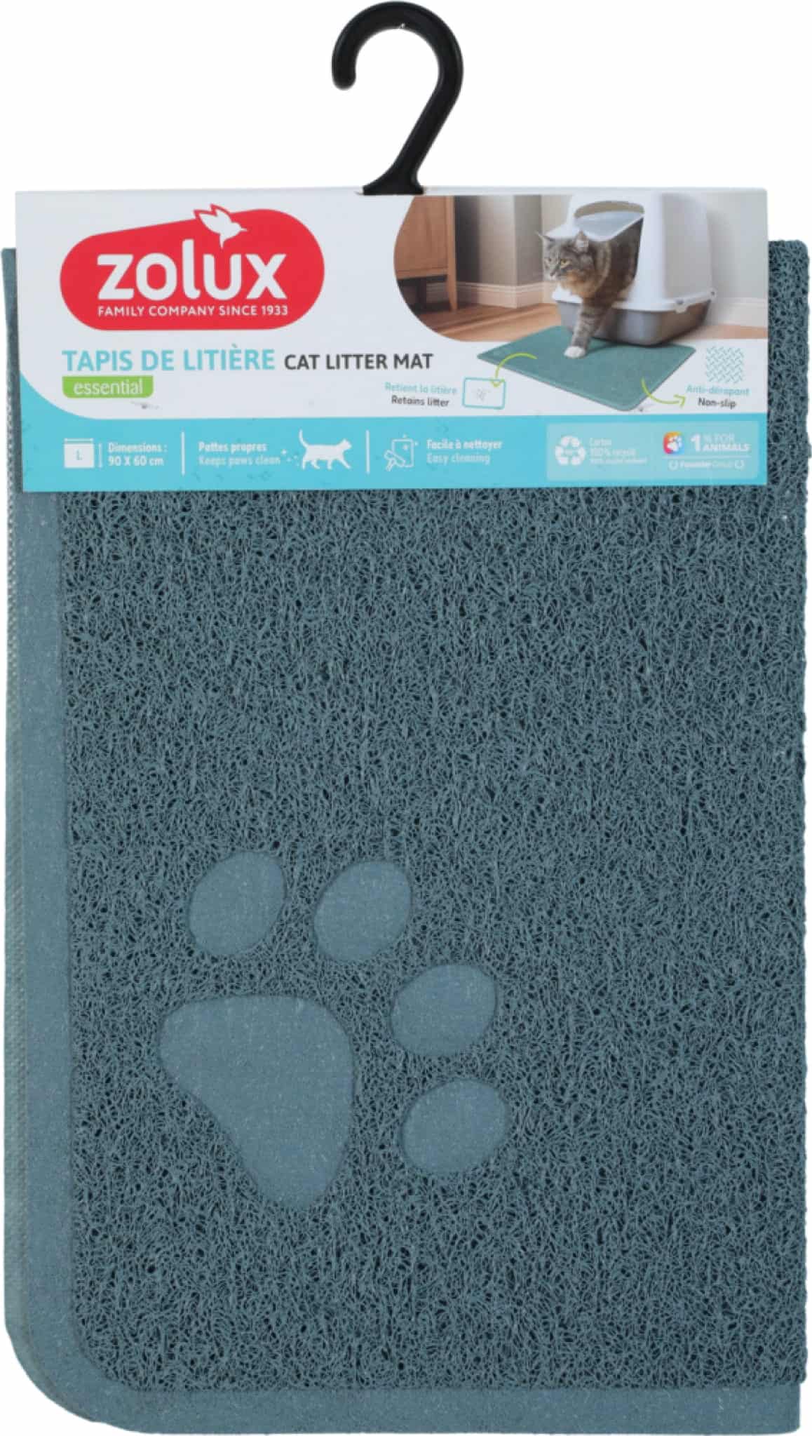 ZOLUX Katzentoiletten-Matte blau L Giant 60x90 cm